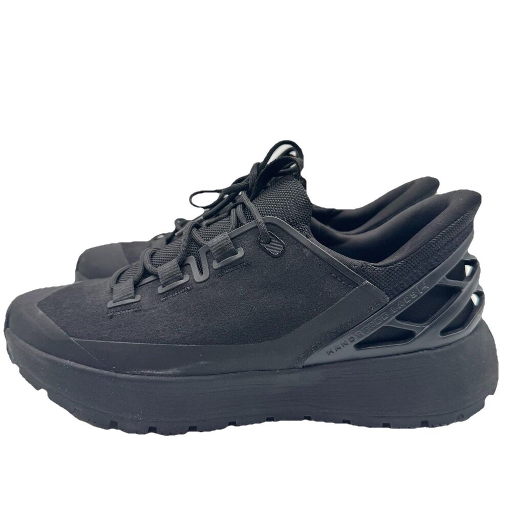 Kizik Sneakers Black Blackout Hands-Free Lace Up Wasatch Mens 7.5/ Womens 9